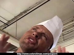 Cute Blonde fucked by Kitchen Chef! Thumb
