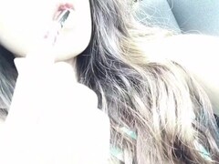 Fucking Asian Pussy with Highlighter in Car - MIAFLOWER Thumb
