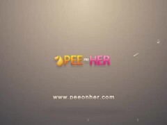 Peeonher - Piss drinking blonde takes a creampie Thumb