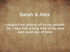 Tease cock in his and with my panties and vibrator(ruined cum) - Sarah&Alex Thumb