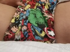 Shy, Tiny Dick FTM Trans Boy Plays With Toys and Cums in a Diaper. Thumb