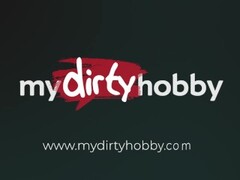 MyDirtyHobby - Horny teen with red lipstick gives a glorious blowjob POV Thumb