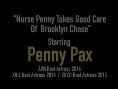 Crazy Modern Medicine! Hot Nurse Penny Pax Fucks Lesbian Brooklyn Chase! Thumb