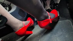 Pedal Pumping in Heels on way to Office Thumb