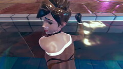 Tracer from Overwatch poolfuck in doggystyle and missionary pose underwater hot sex 3d animation porn Thumb