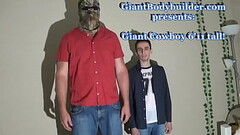 The Giant Cow boy, 6&#039_11&quot_ tall beefy Cowboy dominate, lift &amp_ fuck his boyfriend Thumb