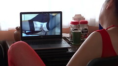 Mature mother masturbates watching porn while stepson records her and jerks off Thumb