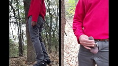 Alan Prasad shows THICK MONSTER DICK in forest. Desi boy thick monster cock. Indian dude shows dick in junge Thumb