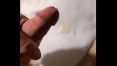 Franklin Bosia masturbates hard and plays with himself. Big huge white cock being jacked off and exploding with a big cum load Thumb